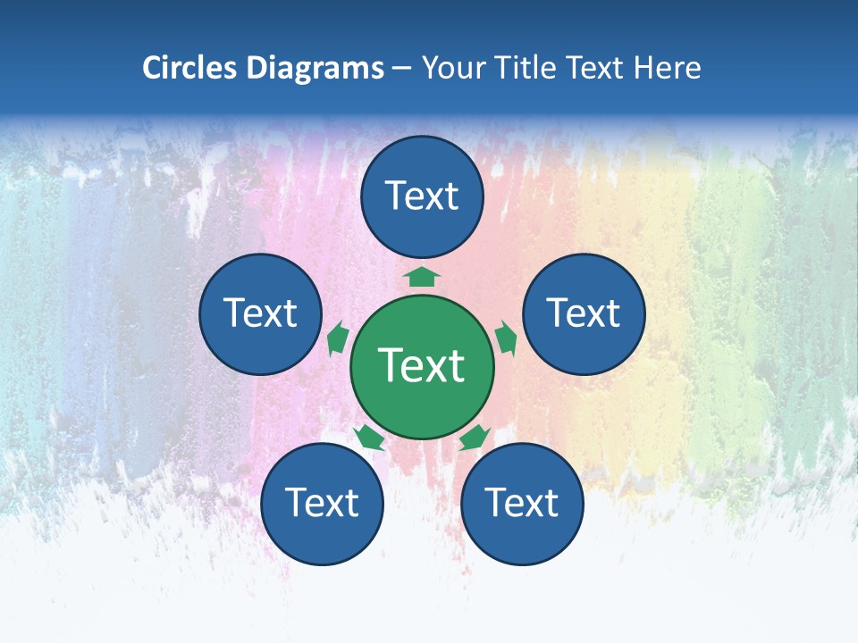 Colorful Pastel Sticks Texture PowerPoint Template