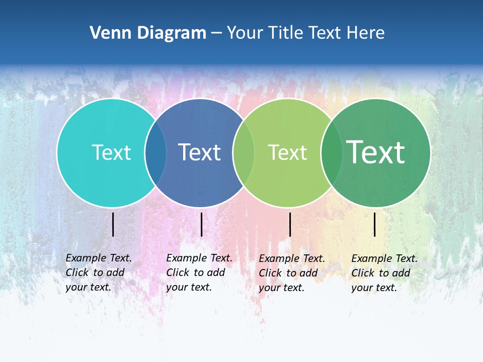 Colorful Pastel Sticks Texture PowerPoint Template