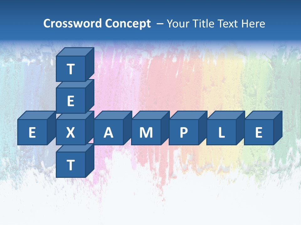 Colorful Pastel Sticks Texture PowerPoint Template