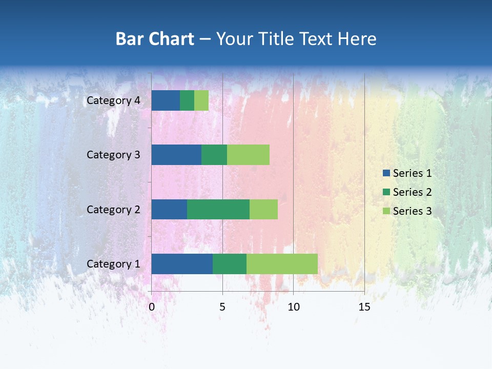Colorful Pastel Sticks Texture PowerPoint Template
