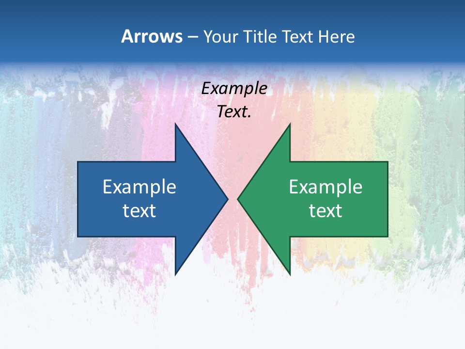 Colorful Pastel Sticks Texture PowerPoint Template