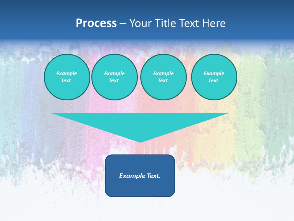 Colorful Pastel Sticks Texture PowerPoint Template