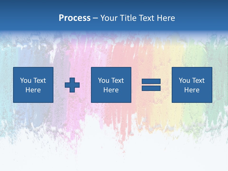 Colorful Pastel Sticks Texture PowerPoint Template