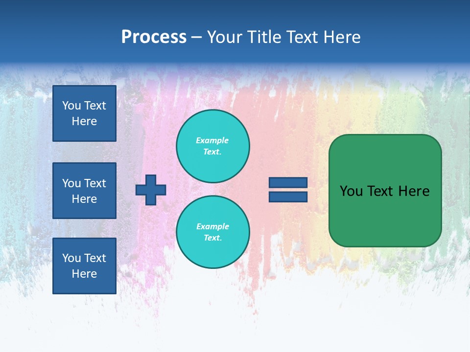 Colorful Pastel Sticks Texture PowerPoint Template