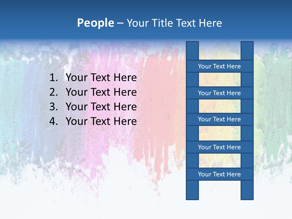Colorful Pastel Sticks Texture PowerPoint Template