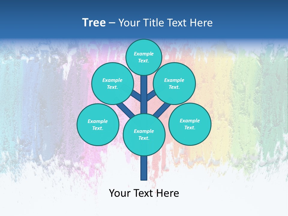 Colorful Pastel Sticks Texture PowerPoint Template