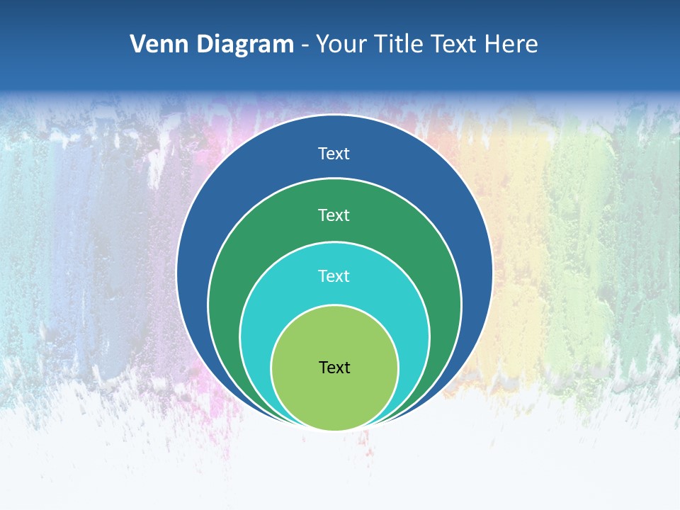 Colorful Pastel Sticks Texture PowerPoint Template