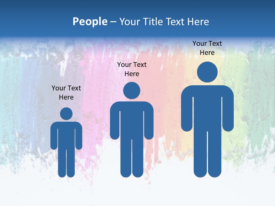 Colorful Pastel Sticks Texture PowerPoint Template