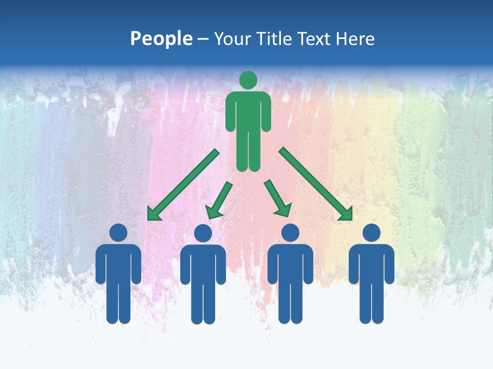 Colorful Pastel Sticks Texture PowerPoint Template