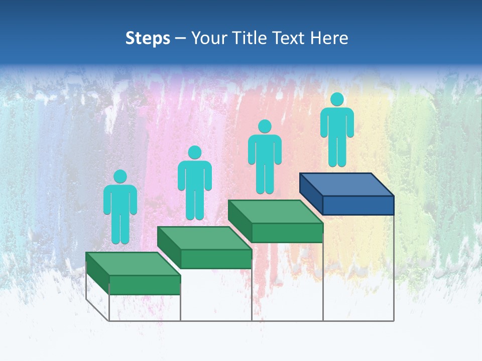 Colorful Pastel Sticks Texture PowerPoint Template