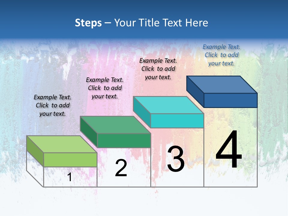 Colorful Pastel Sticks Texture PowerPoint Template