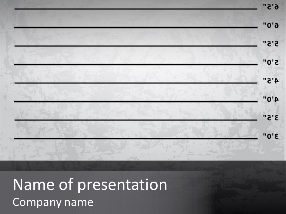 Mugshot Prison Background PowerPoint Template