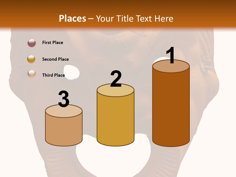 Antique Greek Theatrical Mask Isolated On White PowerPoint Template