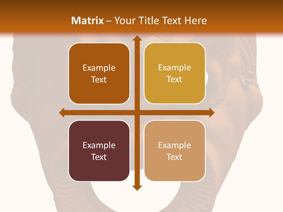 Antique Greek Theatrical Mask Isolated On White PowerPoint Template