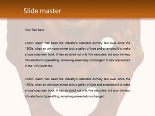 Antique Greek Theatrical Mask Isolated On White PowerPoint Template