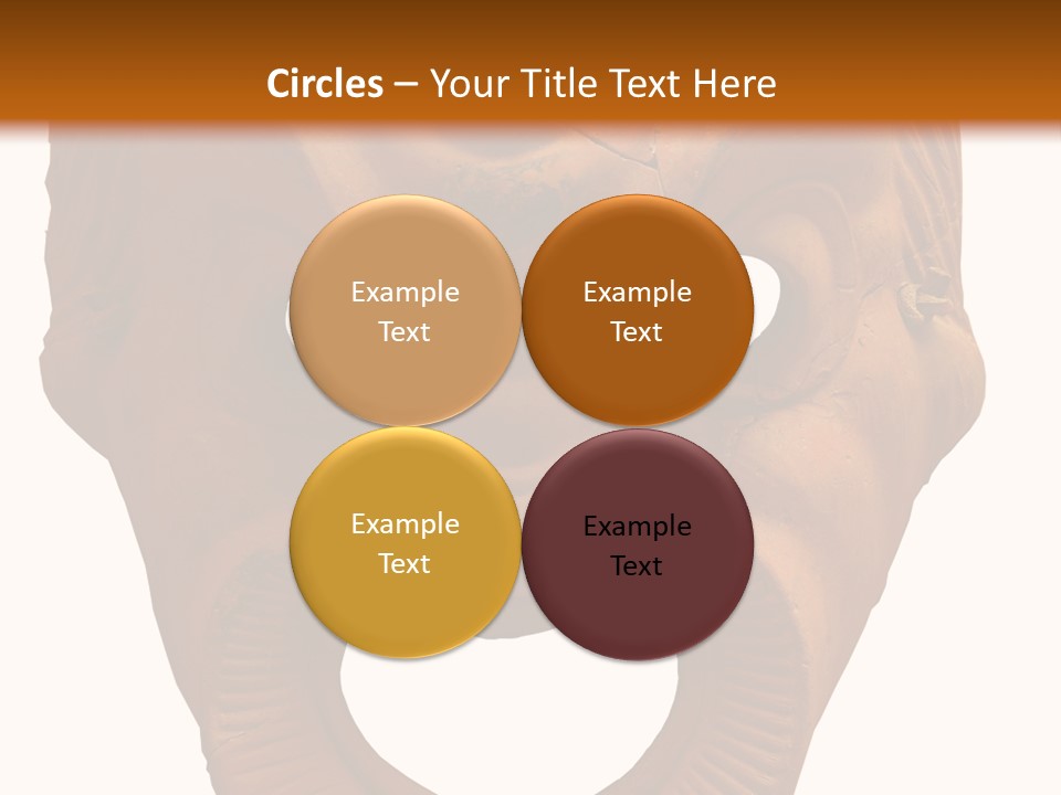 Antique Greek Theatrical Mask Isolated On White PowerPoint Template