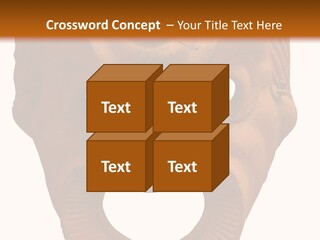 Antique Greek Theatrical Mask Isolated On White PowerPoint Template