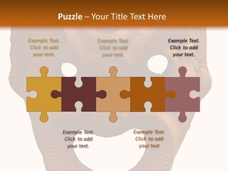 Antique Greek Theatrical Mask Isolated On White PowerPoint Template