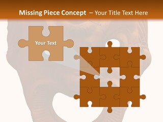 Antique Greek Theatrical Mask Isolated On White PowerPoint Template