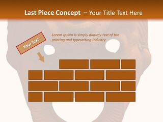 Antique Greek Theatrical Mask Isolated On White PowerPoint Template