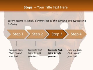 Antique Greek Theatrical Mask Isolated On White PowerPoint Template