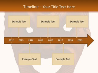 Antique Greek Theatrical Mask Isolated On White PowerPoint Template