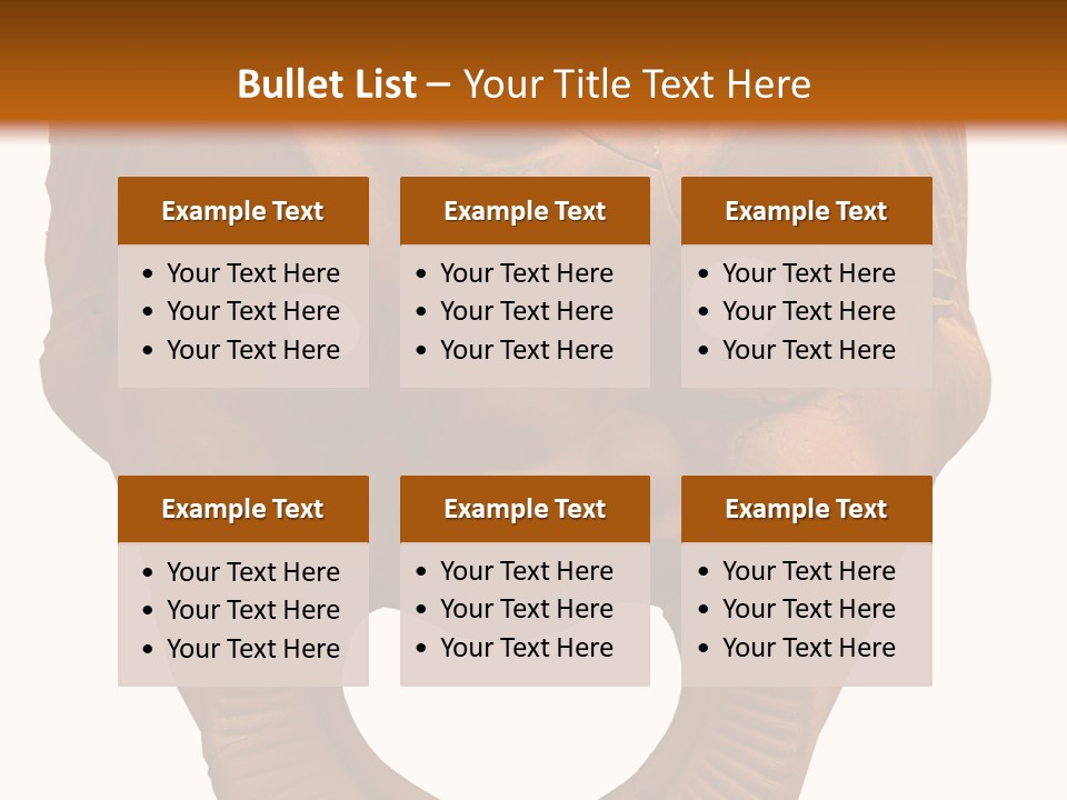 Antique Greek Theatrical Mask Isolated On White PowerPoint Template