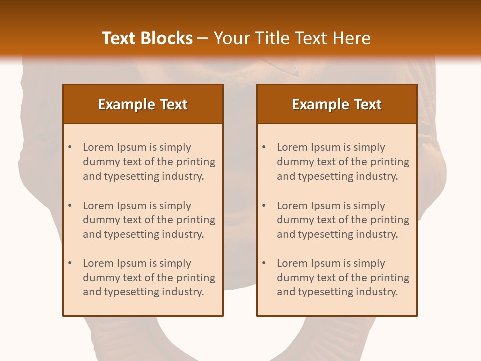 Antique Greek Theatrical Mask Isolated On White PowerPoint Template