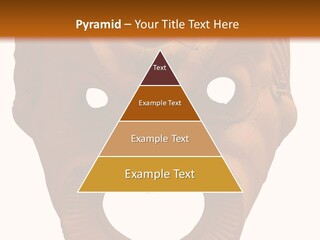 Antique Greek Theatrical Mask Isolated On White PowerPoint Template