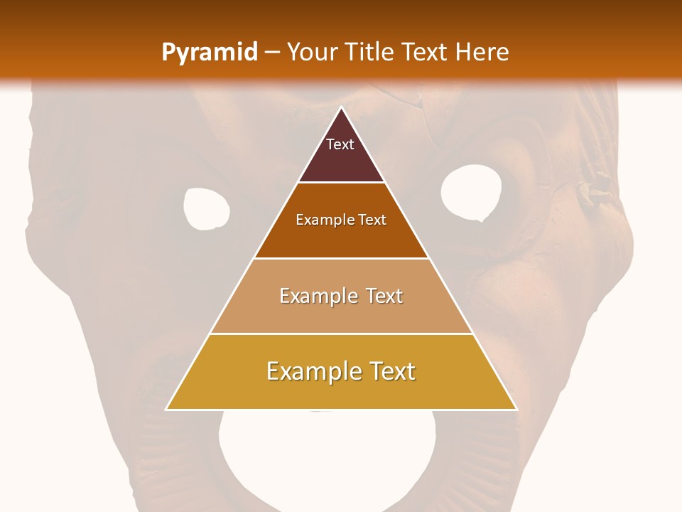 Antique Greek Theatrical Mask Isolated On White PowerPoint Template