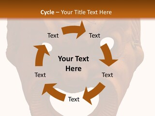 Antique Greek Theatrical Mask Isolated On White PowerPoint Template