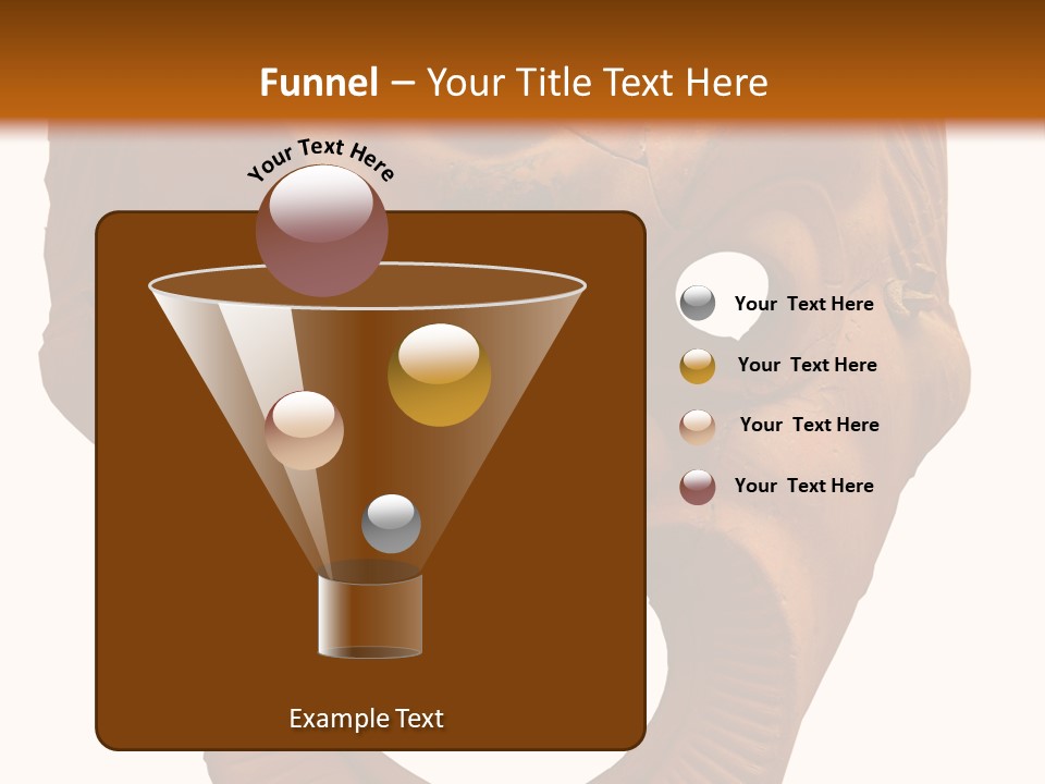 Antique Greek Theatrical Mask Isolated On White PowerPoint Template