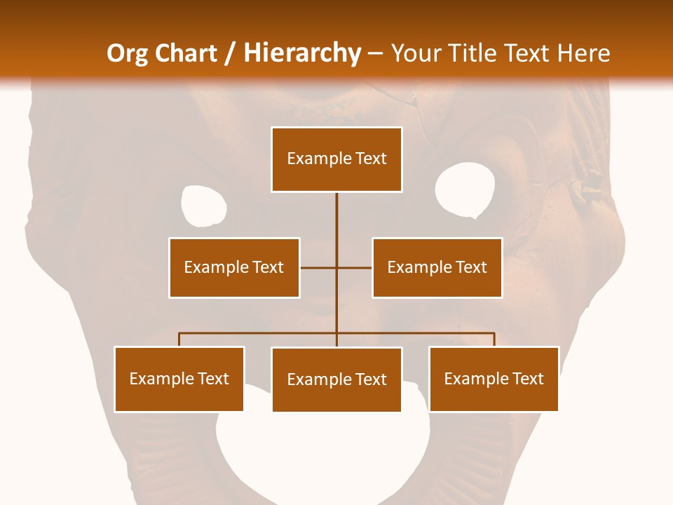 Antique Greek Theatrical Mask Isolated On White PowerPoint Template