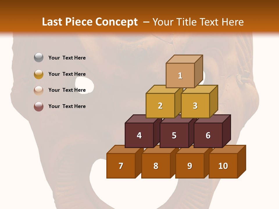 Antique Greek Theatrical Mask Isolated On White PowerPoint Template