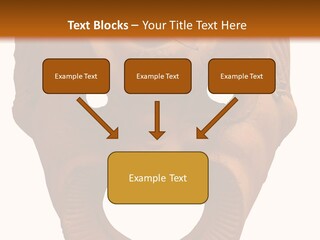 Antique Greek Theatrical Mask Isolated On White PowerPoint Template