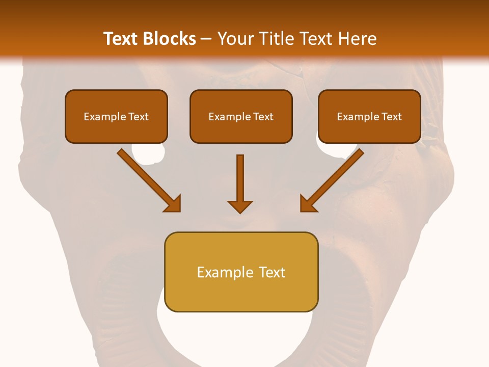 Antique Greek Theatrical Mask Isolated On White PowerPoint Template