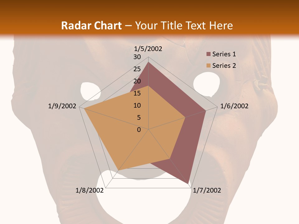 Antique Greek Theatrical Mask Isolated On White PowerPoint Template