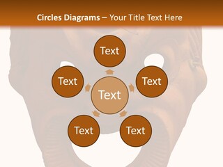 Antique Greek Theatrical Mask Isolated On White PowerPoint Template