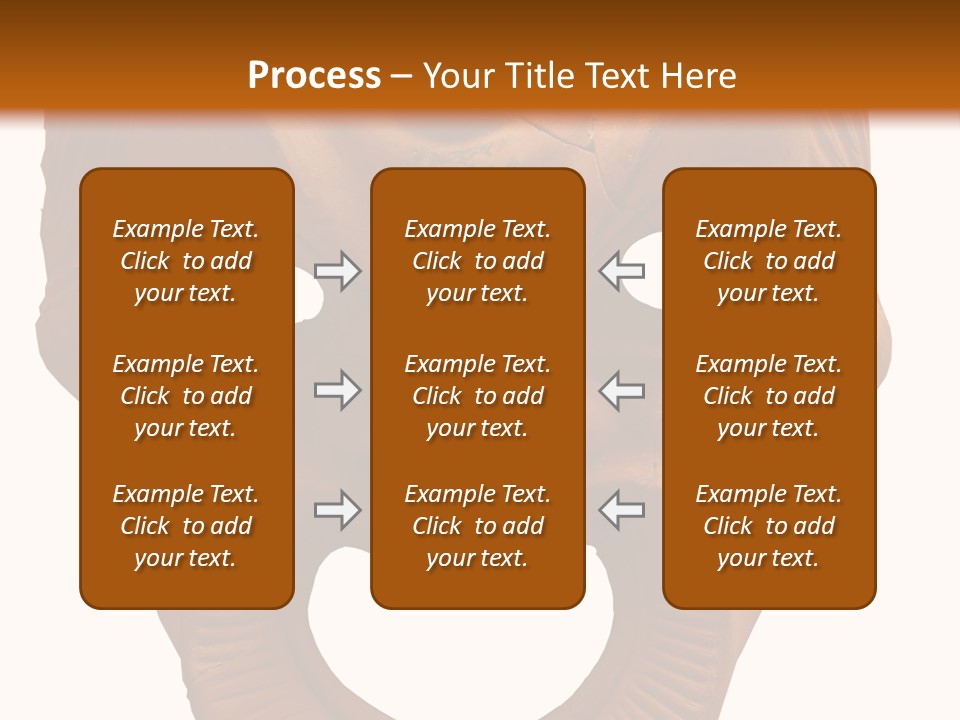 Antique Greek Theatrical Mask Isolated On White PowerPoint Template
