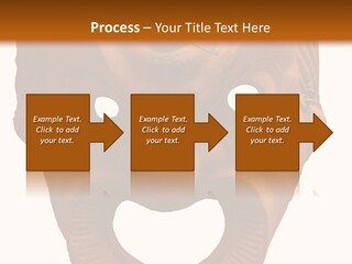 Antique Greek Theatrical Mask Isolated On White PowerPoint Template