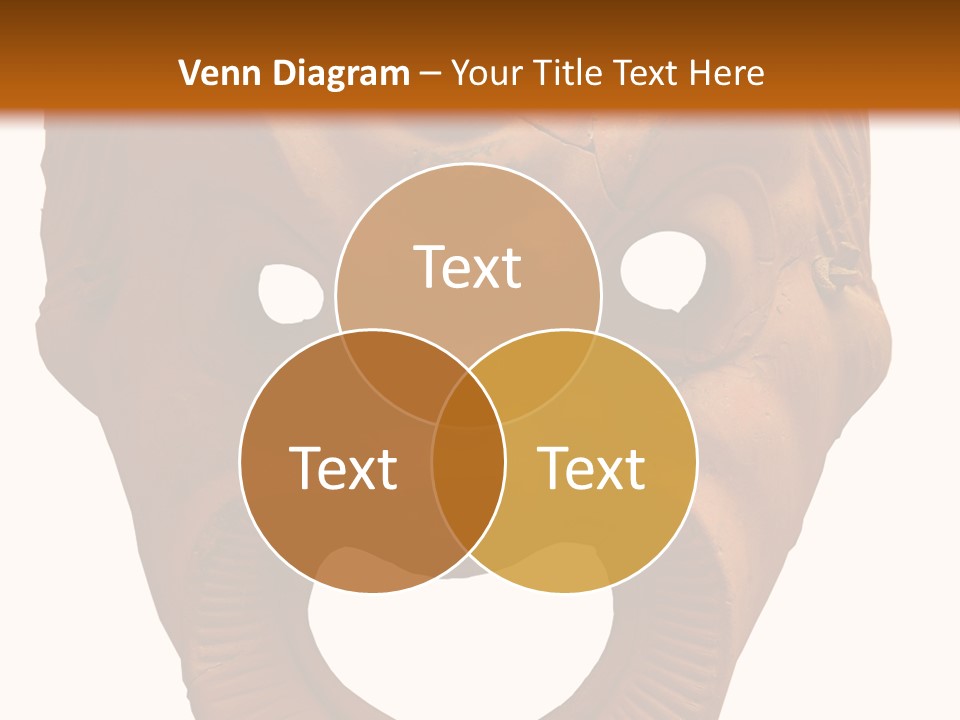 Antique Greek Theatrical Mask Isolated On White PowerPoint Template