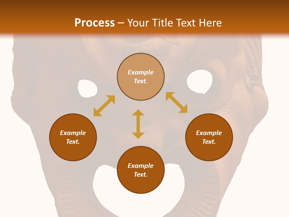 Antique Greek Theatrical Mask Isolated On White PowerPoint Template