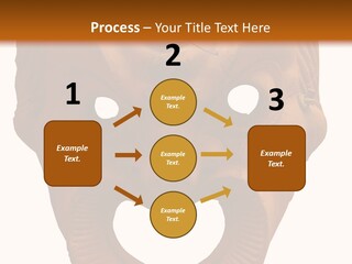 Antique Greek Theatrical Mask Isolated On White PowerPoint Template