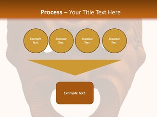 Antique Greek Theatrical Mask Isolated On White PowerPoint Template