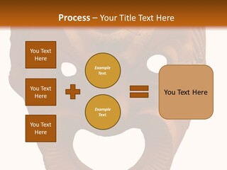 Antique Greek Theatrical Mask Isolated On White PowerPoint Template