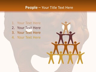 Antique Greek Theatrical Mask Isolated On White PowerPoint Template