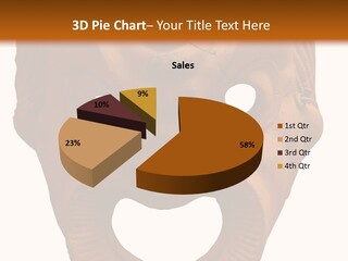 Antique Greek Theatrical Mask Isolated On White PowerPoint Template