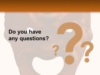 Antique Greek Theatrical Mask Isolated On White PowerPoint Template