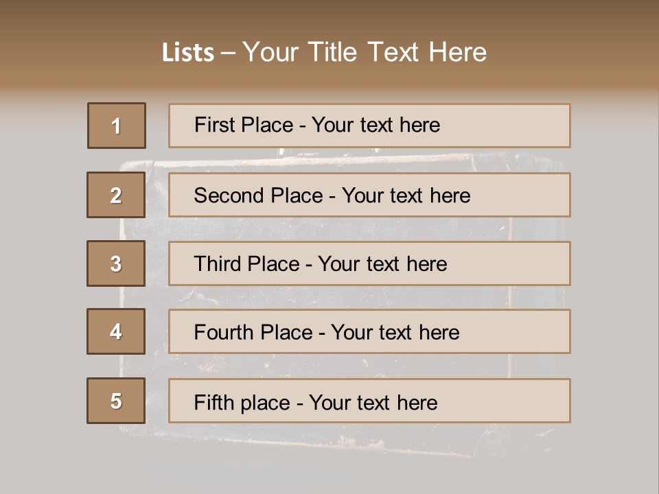 Old Suitcase Isolated On Black Background PowerPoint Template