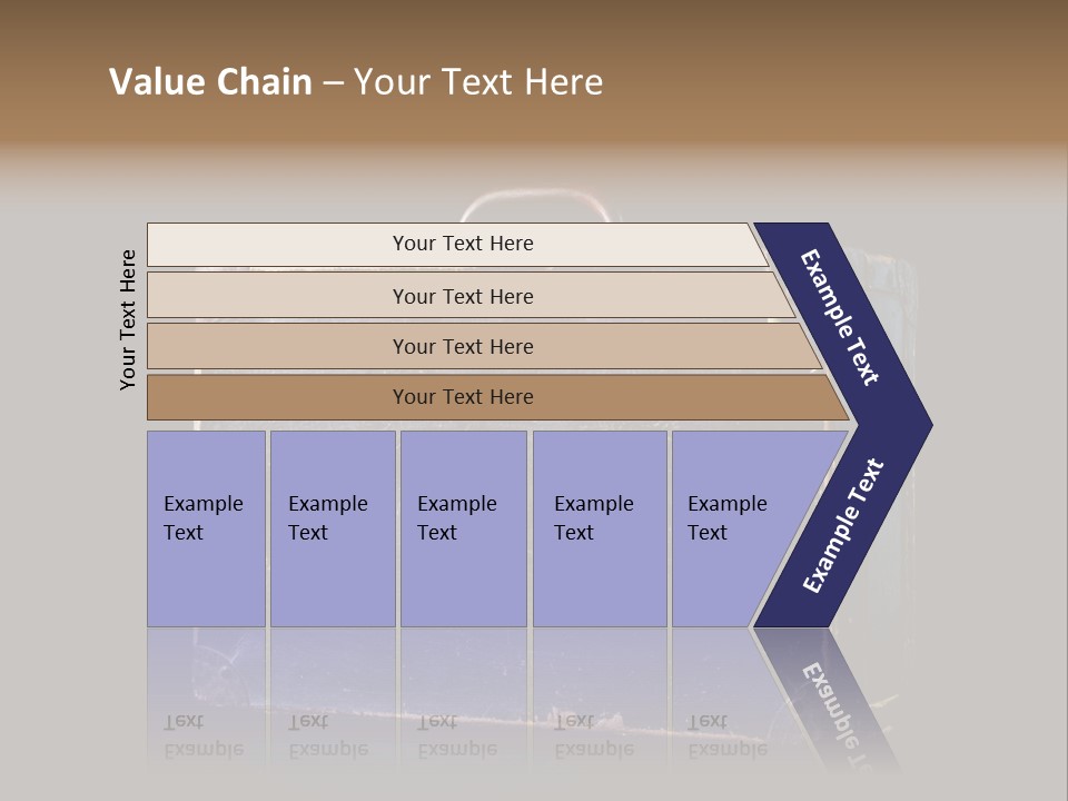 Old Suitcase Isolated On Black Background PowerPoint Template